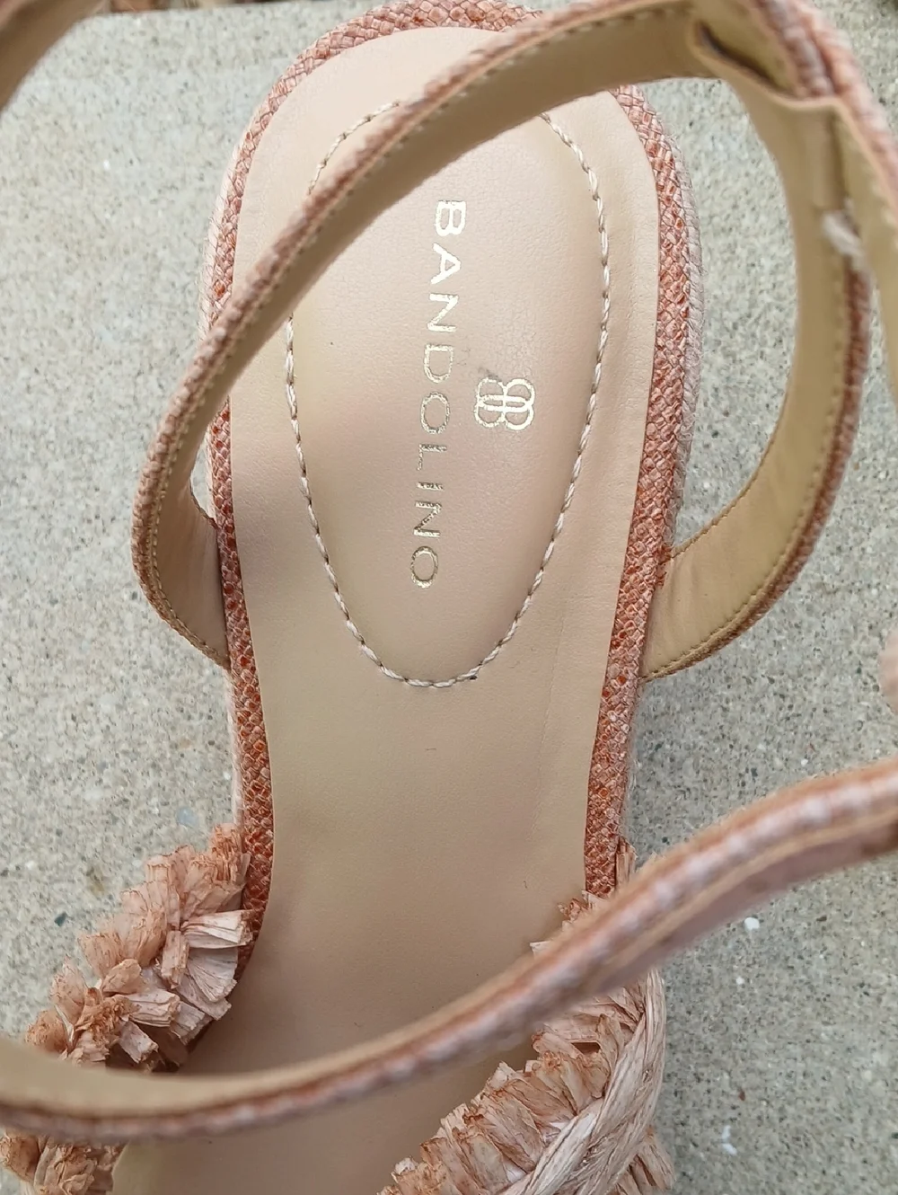 Women's Krista Espadrille Flower Wedge Sandals Soft Pink Sz 9